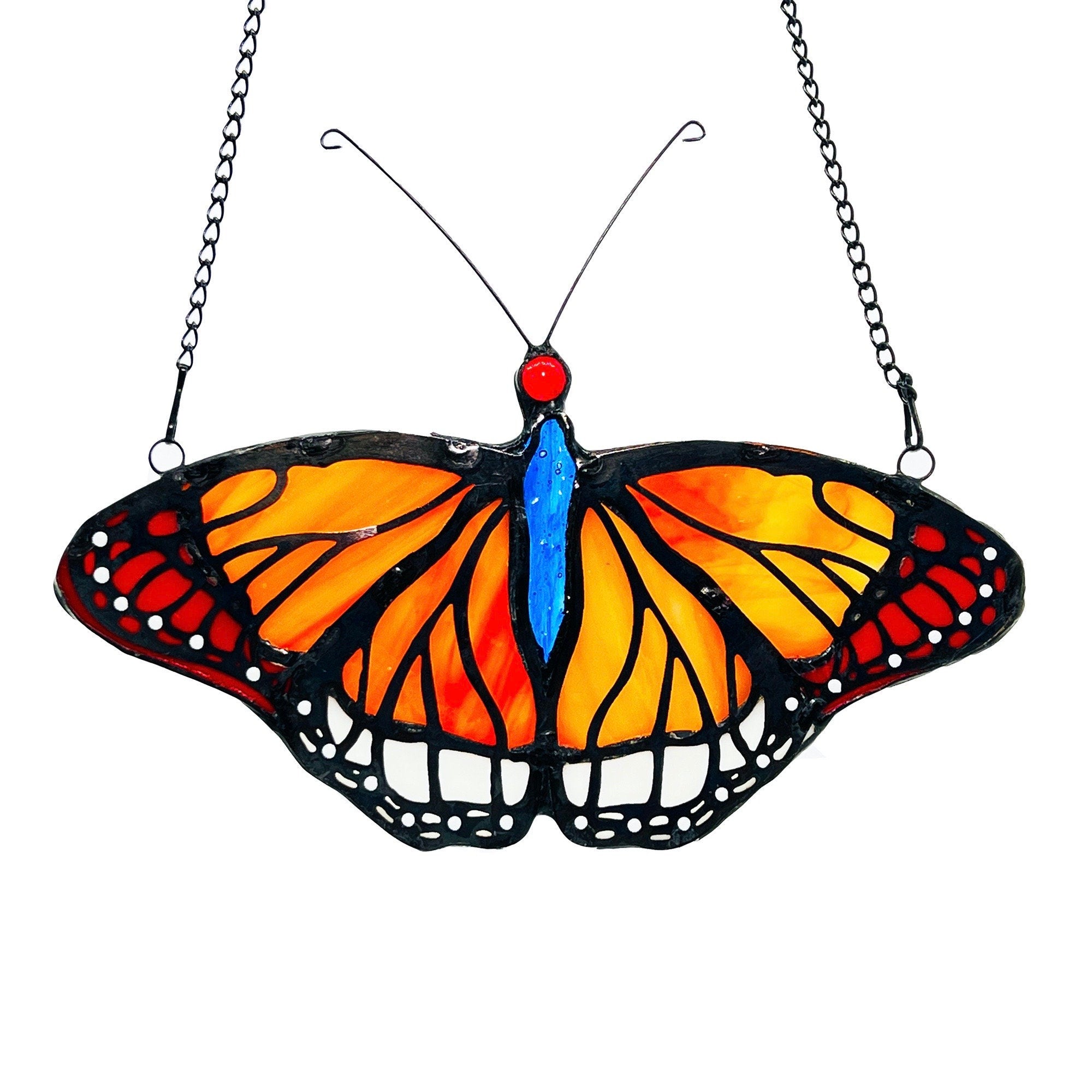 Monarch Butterfly Stained Glass Window Hanging Butterfly Suncatcher Decor, Butterfly Gifts Decoration, Butterfly Lovers
